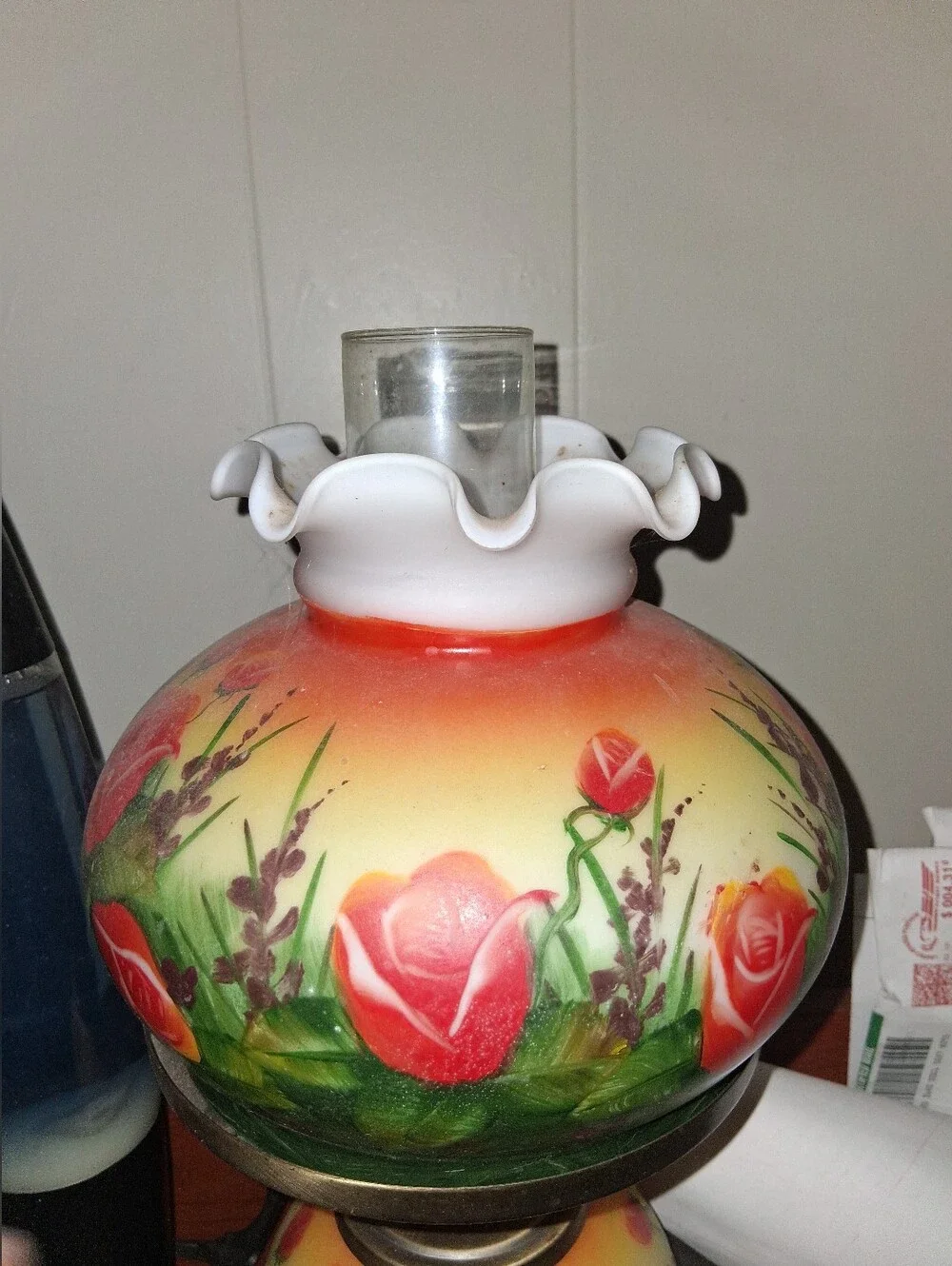 Vintage Almoat Antique Hurricane Lamp